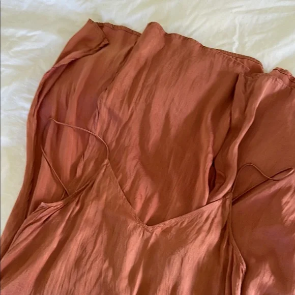 Bahhgoose Silk Slit Dress, S/M - Picture 9 of 13